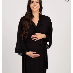 Pink Blush maternity robe NWOT